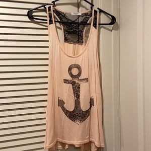 Anchor Lace Tank Top